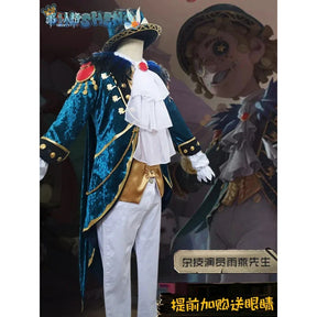 Identity V Mr Swifts acrobat cosplay costume winter warm velvet cotton set gorgeous elegant hat bag prop woman man party uniform