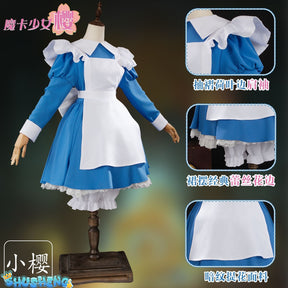 Cardcaptor Sakura Anime Cos KINOMOTO SAKURA Cosplay Costume Halloween Uniform Custom Size