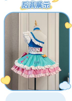 Shusheng-R Anime Aikatsu! Sakuraba Rola Women Lolita Dress  Cosplay Costume S-XXL