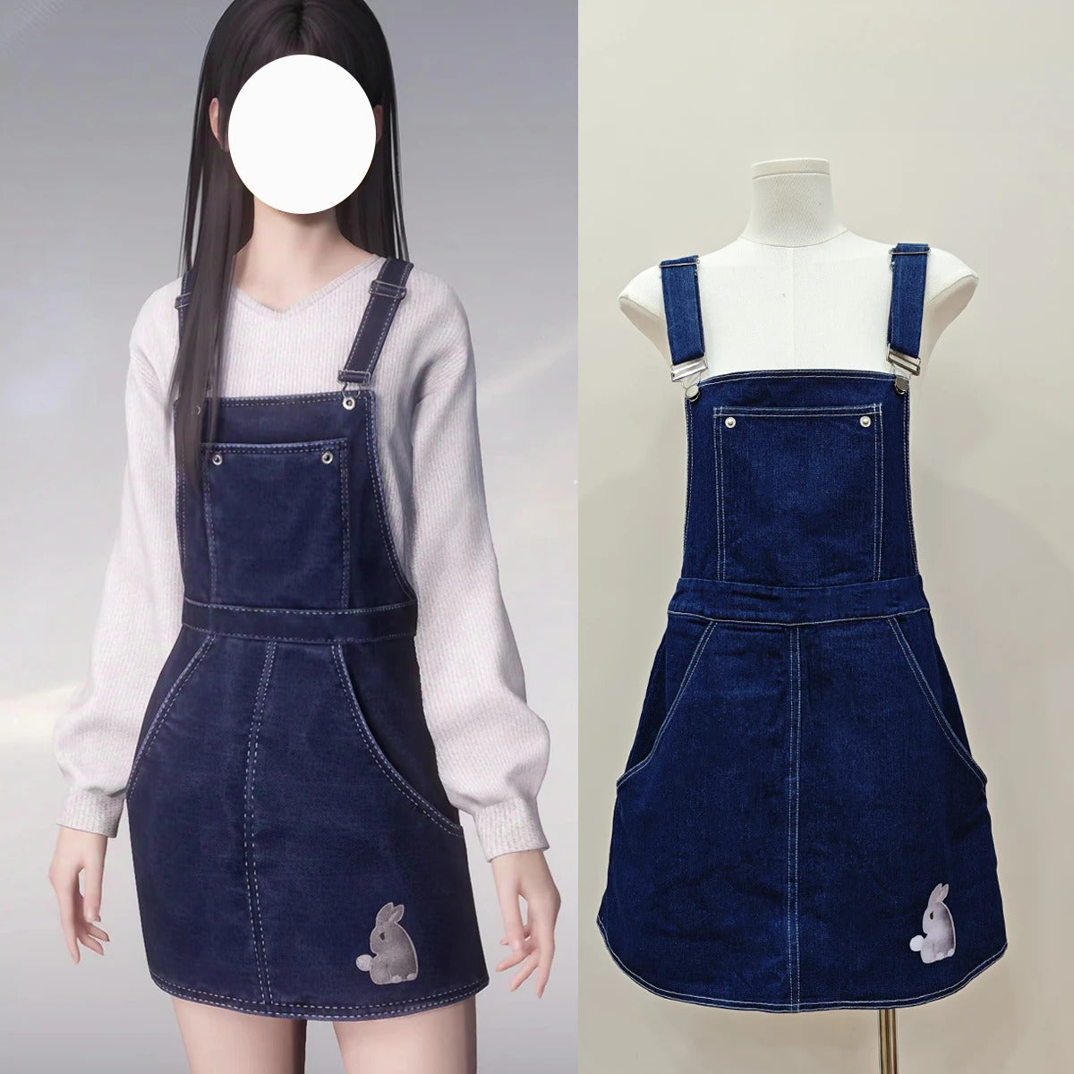 Love and Deepspace Heroines Cosplay Costume Cowboy Overalls Skirt Uniform Halloween Carnival Party Christmas Play Role  Clothing