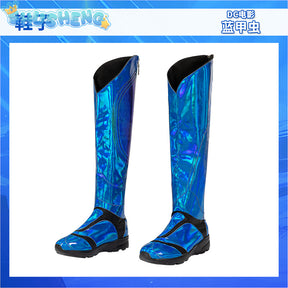 Blue Beetle Cosplay Costume Anime Male Superhero Roleplay Men Jumpsuit Mask Halloween Carnival Clothes for Disguise