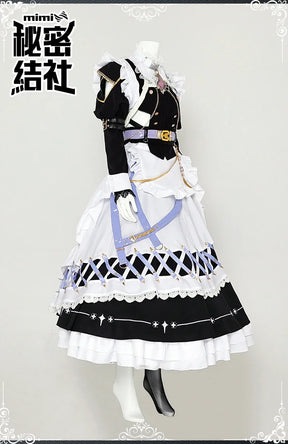 Game Nu: Carnival Blade Cosplay Costume Halloween Carnival Sweet Maid Dress Accessories Prop Set Woman Man Lolita Blade Uniform