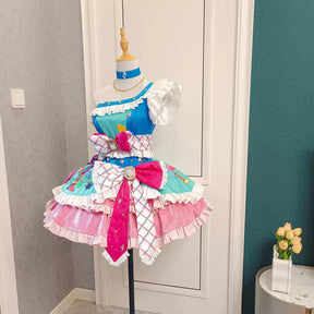 Shusheng-R Anime Aikatsu! Sakuraba Rola Women Lolita Dress  Cosplay Costume S-XXL