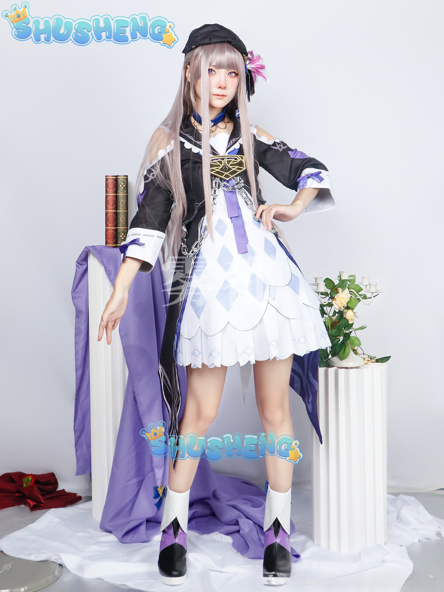 Honkai Star Rail Game Herta Cosplay Costume Carnival Uniform Wig Anime Halloween Women Game Outfit High Quality Roleplay Attire