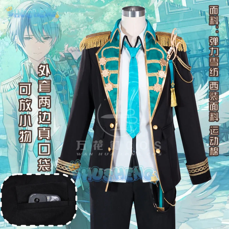 Project Sekai: Colorful Stage!feat Akito Shinonome Toya Aoyagi Cosplay Costume Uniform Halloween Carnival Party Clothing
