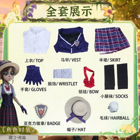 Identity V Emma Woods Costume For Halloween Christmas Festival Party Daily Fashionable role-playing costumes