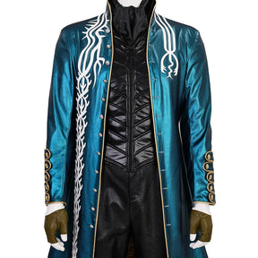 Game Devil May Cry Vergil Cosplay Costume Uniform Halloween Carnival Party Christmas Play Role Clothes Clothing for Men