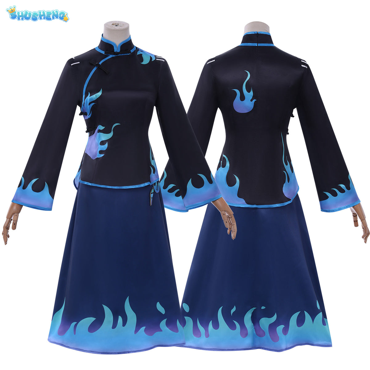 Identity V Antiquarian Flower Fire Cosplay Costume Republic Student Dress Chinese Style Hanfu Anime Game Character Outfit Summer