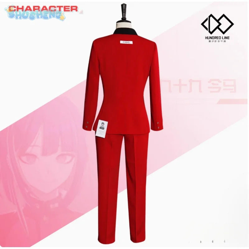 The Hundred Line -Last Defense Academy- Tsukumo Ima Cosplay Costume Shirt pants jacket belt set Halloween new men women uniform