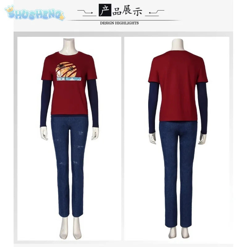 2025 New Ellie Movie The Last of Us Airi Cosplay Costume Halloween outfits Women Men Clothing Pants T-shirts full set uniform