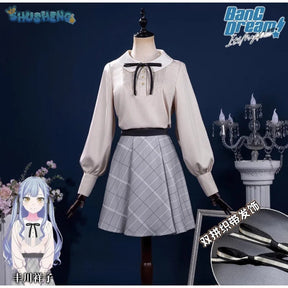 Shusheng-R BanG Dream! Ave Mujica Cosplay Sakiko Togawa Oblivionis Costume Shirt, skirt, socks, tie, Halloween party sweet JK uniform set