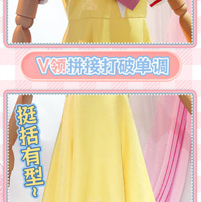 Shusheng-R Anime Pripara Manaka Laala Childhood Cchool Uniform Cosplay Costume S-XXL