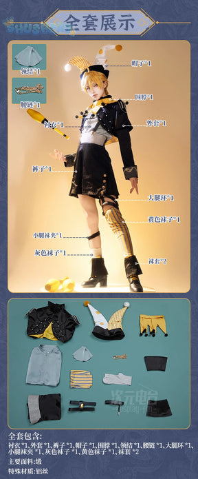 Anime Kagamin Len Rin Cosplay Costume Hat scarf socks accessories Halloween Christmas cute fashion Woman Men Len New uniform set