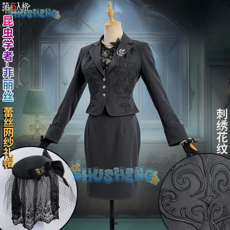 Identity V Melly Plinius Women Entomologist-phyllis Cosplay Costume Cos Game Anime Party Uniform Hallowen Play Role Clothes