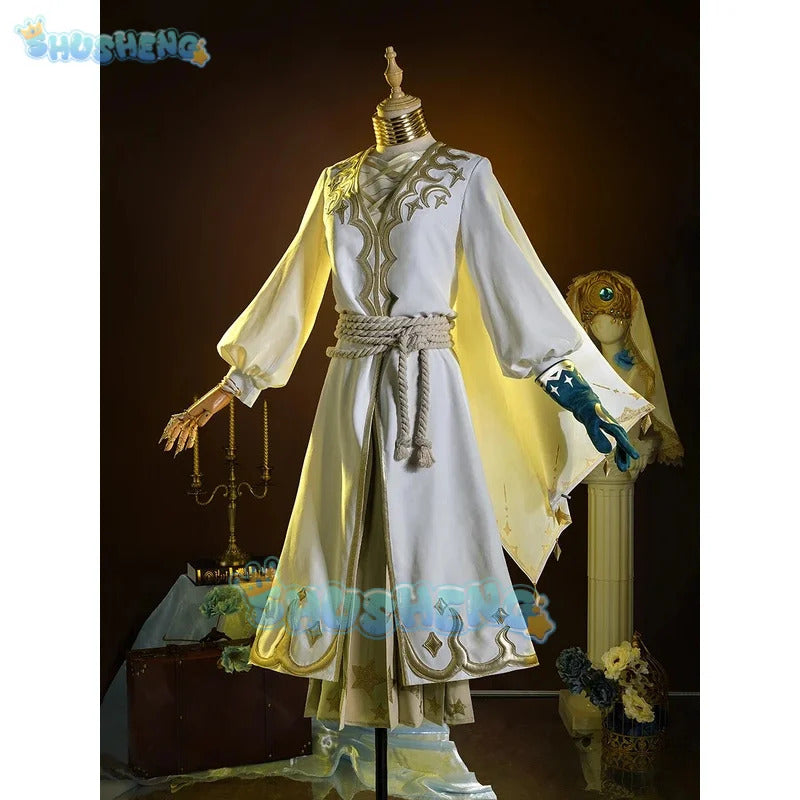 Shusheng  Identity V Eli Clark Seer Purple Skin Fashion Game Suit Handsome Uniform Cosplay Costume Halloween Party Outfit