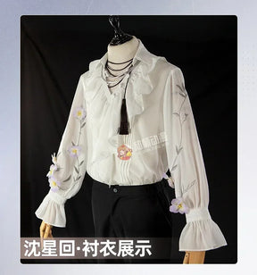 Love and Deepspace Xavier Cosplay Costume Shirt Party Fashion Handsome Uniform Halloween Role Play Clothing
