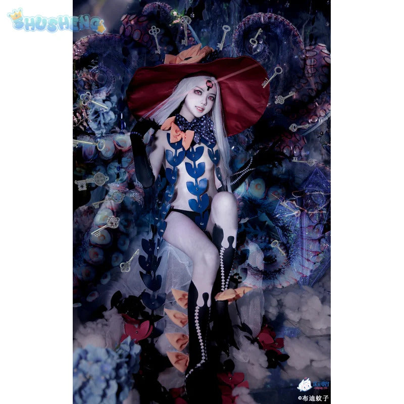 FGO Abigail Williams Summer Cosplay Fate/Grand Order FGO Costume Halloween party sexy dress hat gloves socks tattoo stickers set