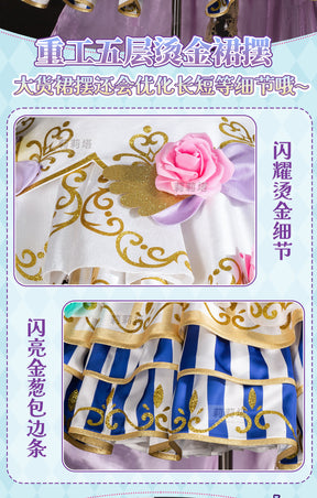 Shusheng-R Anime Pripara Manaka Laala  Women Lolita Dress Cosplay Costume