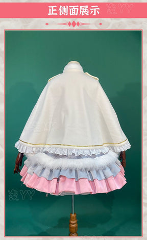 Anime Hoshimiya Ichigo Aikatsu Cosplay Costume Party Loverly Winter Autumn Cloak Hat Socks Dress Halloween Set Girl Uniform