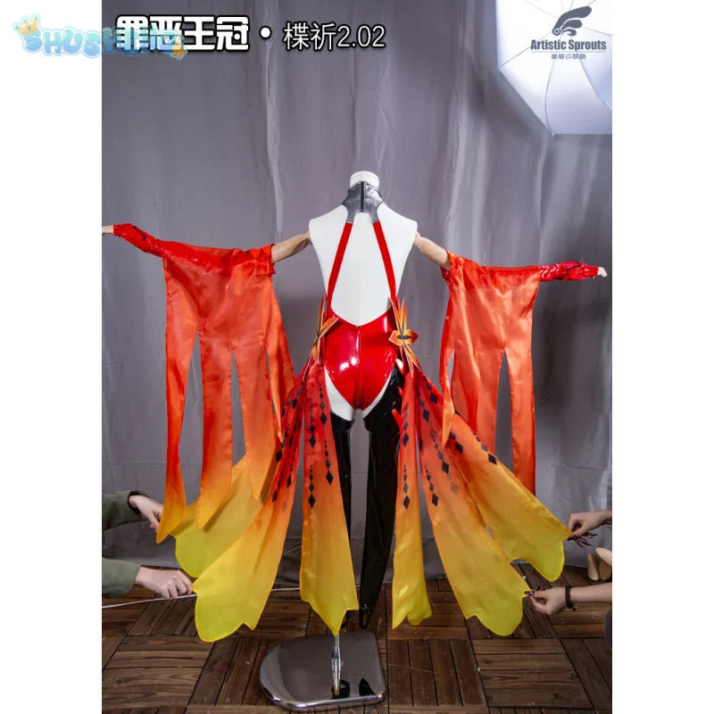 Inori Anime Cosplay Costume Guilty Crown Egoist Yuzuriha Cosplay Goldfish Red Sexy Jumpsuits Fighting Uniform Halloween For Suit