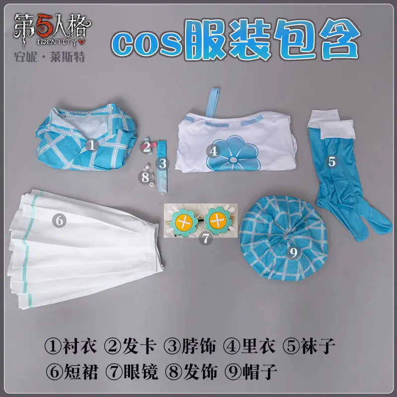 Anne Lester Cosplay Costume Game Identity V Toy Merchant Fashion Uniform Role Play Clothing Carnival Halloween Suit Pre-sale