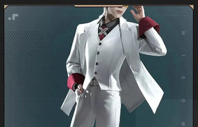 Anime To Be Hero X Cosplay Costume Hero X Uniform White Suit Orange Glasses Tie Halloween Party for Women Men Props