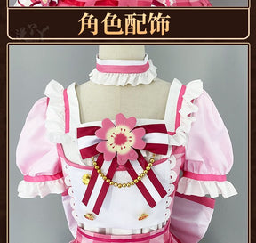 Anime Aikatsu Hoshimiya Ichigo Cosplay Costume Uniform Halloween Party for Women Men Carnival Props