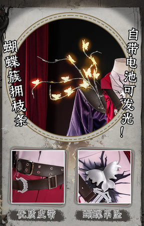 Identity ⅤNaib Subedar Cosplay Costume Uniform Halloween Carnival Party Christmas Play Role Clothes Clothing for Men Shusheng