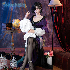 Game Reverse:1999 Tuesday Cosplay Christine costume Sexy Mature Purple Dress Accessories Halloween Ball Women New Uniform