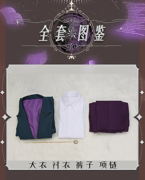 Agatha Harkness Cosplay Prof. Emeritus Harkness Costume Movie coat shirt pants necklace carnival party men women suit uniform