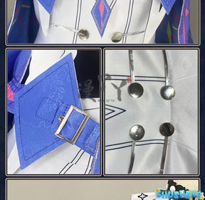 Game Wuthering Waves ROCCIA Cosplay Costume ROCCIA Two Tail Women Girl Halloween Performance Stage Roleplay Uniform