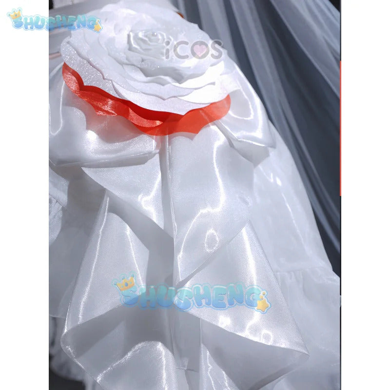 DARLING in the FRANXX Zero Two Cosplay Costume 02 Wedding Dress Uniform Halloween Carnival Party Christmas Play Role  Clothing