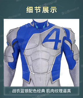 Mister Fantastic‌ Cosplay Costume Reed Richards Uniform Halloween Carnival Party Christmas Play Role Clothes Clothing for Men
