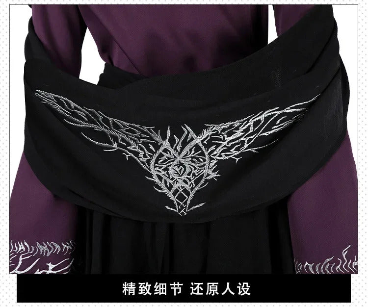 Shusheng-R Elden Ring Recluse NIGHTREIGN Full Set Dress Uniform Props Accessories Women Halloween Carnival Party