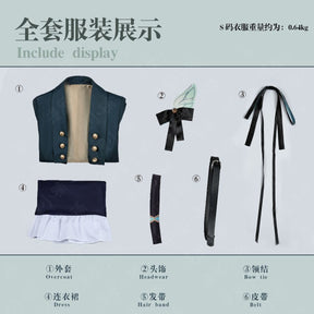 Firefly Cosplay Game Honkai Star Rail Midsummer Firefly Time Casual Wear Suit Cosplay Costume Dress Halloween Cos