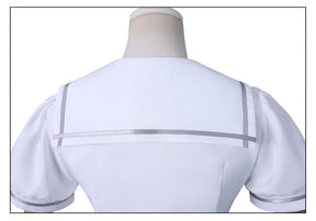 Anime BanG Dream! Ave Mujica Wakaba Mutsumi Cosplay Costume Japan South Korea White School Uniform Dress Wig Woman Kawaii Suit