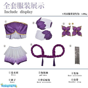 Honor of Kings New Mooyiyi cos Krixi‌ Cosplay costume Halloween Christmas Role Playing Party Comic Exhibition Game Xiao Qiao