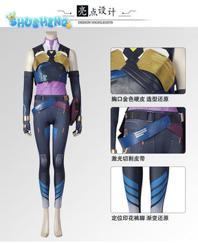 VALORANT Neon Cosplay Costume Adult Women Fantasia Top Pants Vest Shoes Boots Outfits Halloween Carnival Party Suit