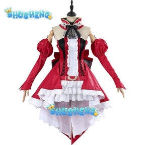 FGO Tristan Cosplay Costume The Demon Knight Red Formal Dress Unisex Activity Party Role Play Clothing