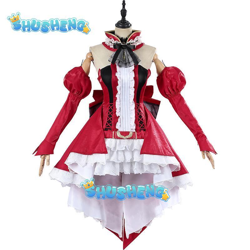 FGO Tristan Cosplay Costume The Demon Knight Red Formal Dress Unisex Activity Party Role Play Clothing