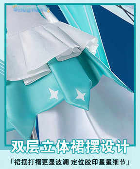 Honkai impact 3rd Kiana kaslana winter Princess cosplay costume cloak and Crown props full set uniform Carnival Halloween set