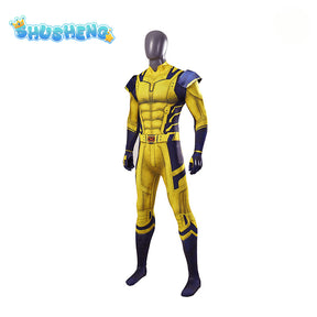 New Movie Wolverine Cosplay Costume Jumpsuit Vest Gloves Belt Wolf Steel Claw For Men Custom Made