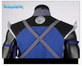 Sub Zero Cosplay Role Play Anime Game Mortal Kombat Costume Disguise Adult Men Cosplay Roleplay Fantasia Outfits Male Halloween