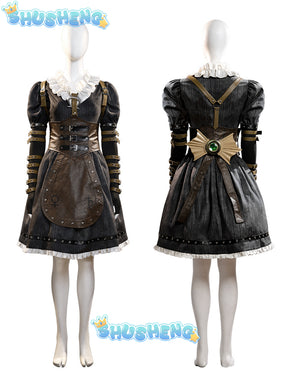 Alice Liddell Cosplay Costume Game Alice Madness Returns Costume New Version Steam Dress Victorian Dress Halloween Party Outfits