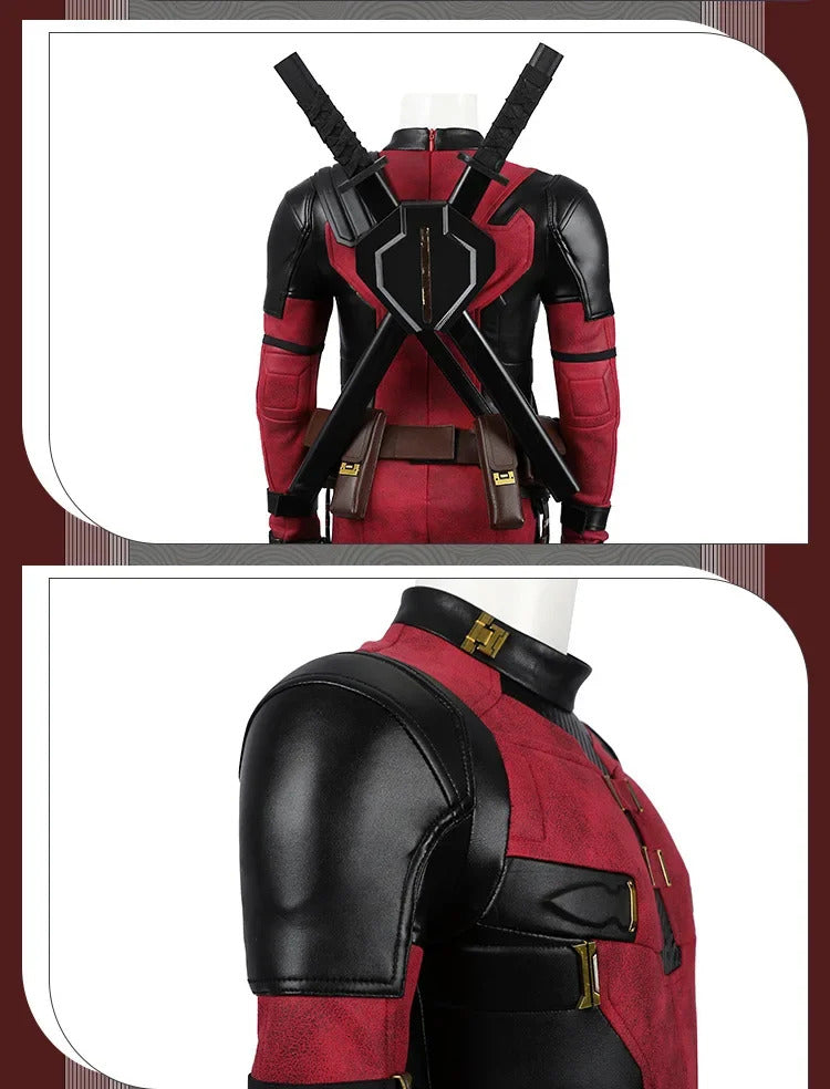 Dead Cosplay pool  Cosutme Wade Winston Wilson Cosplay Costume Children's Edition  Movie Anti-hero Suit Halloween