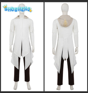 New Mirage Basim Ibn Ishaq Cosplay Costume Hat Coat Pants Belt Bracelet For Game Party Halloween Custom Made