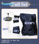 Evening Moon Watching Dress Rin Cosplay Costume Halloween Kagamine Outfits Women Gorgeous Large Hem Dress Hat