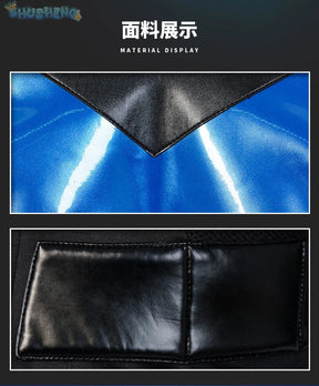 Gotham Knights Nightwing Robin Cosplay Costume Halloween Superhero combats Jumpsuit Faux Leather Black Armour Men Outfit Set