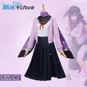 Shusheng-N Game Blue Archive Ōno Tsukuyo Cosplay Costume Top coat shorts shoe skirt Halloween sweet JK uniform Ōno Tsukuyo woman man set