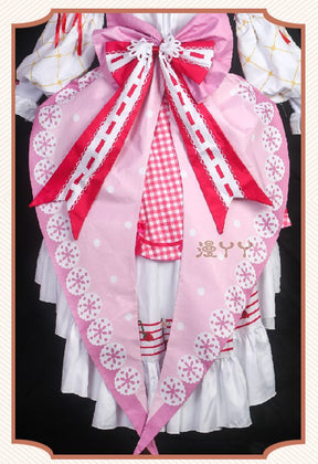 Anime Strawberry Miku 15th Anniversary Cosplay Costume Miku Lovely Lolita Dress Women Halloween Uniform Party Fancy Dress